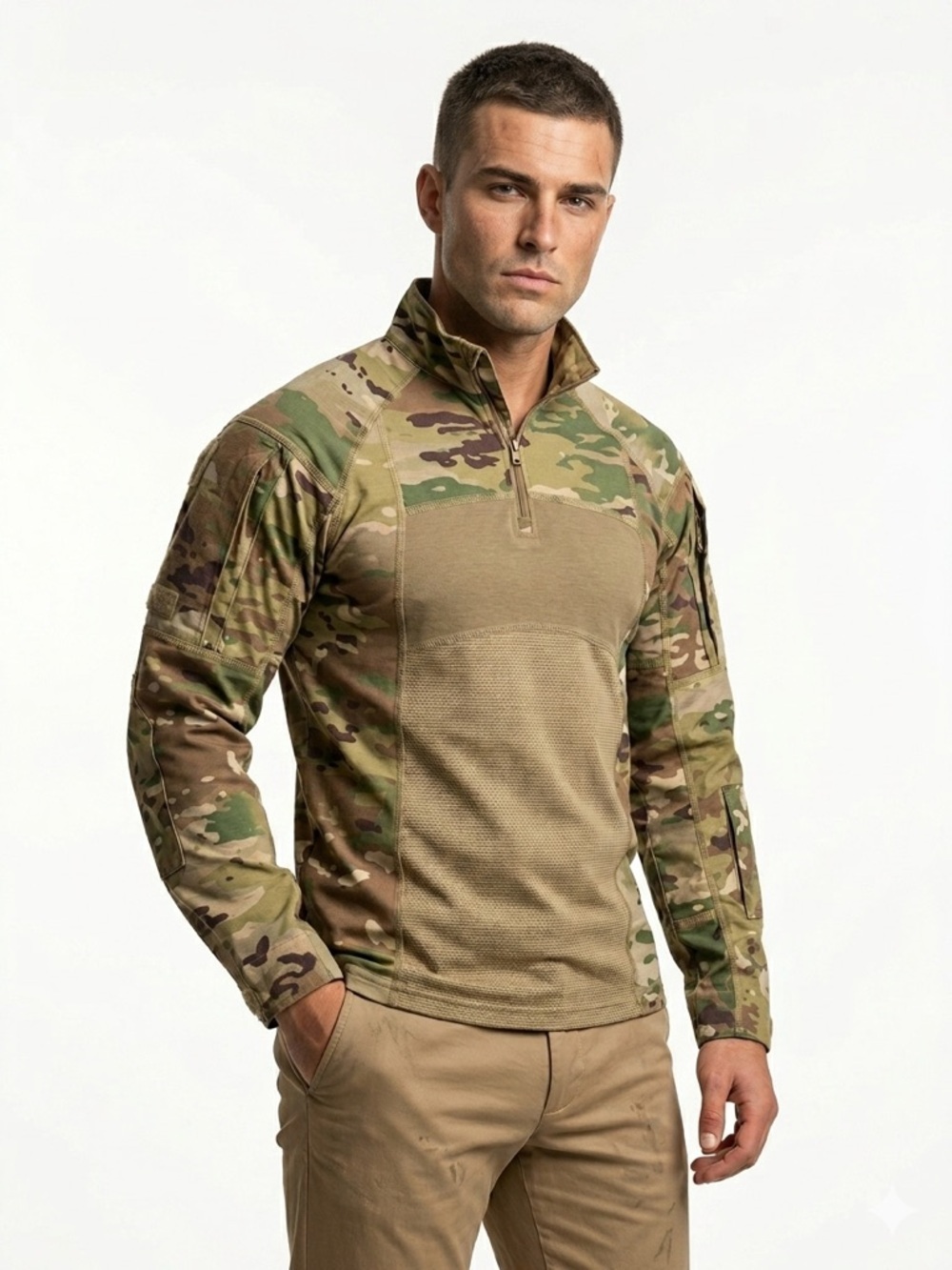USGI Aurora Industries Advanced Combat Shirt Flame Resistant OCP Multicam Small